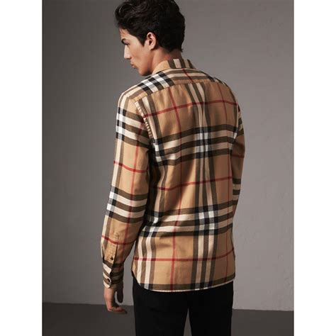 burberry camisa masculina|burberry flannel men's.